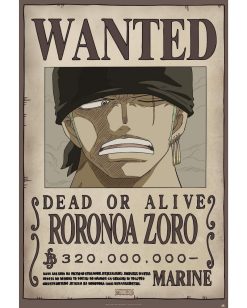 Αφίσα One Piece - Wanted Zoro