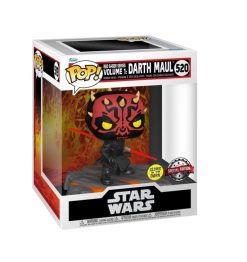 Φιγούρα Funko POP! Star Wars: Red Saber Collection - Darth Maul (GITD) #520 (Exclusive)