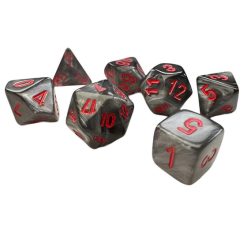 Σετ Ζάρια Velvet Black/Red Mini Polyhedral 7-Die Set