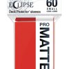 Eclipse Apple Red Small Matte Deck Protector 60ct