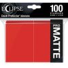 Eclipse Apple Red Matte Deck Protector 100ct