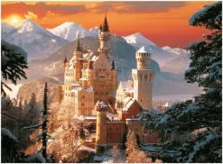 Παζλ Χιονισμένο Κάστρο Neuschwanstein Γερμανία (1500 Κομμάτια)